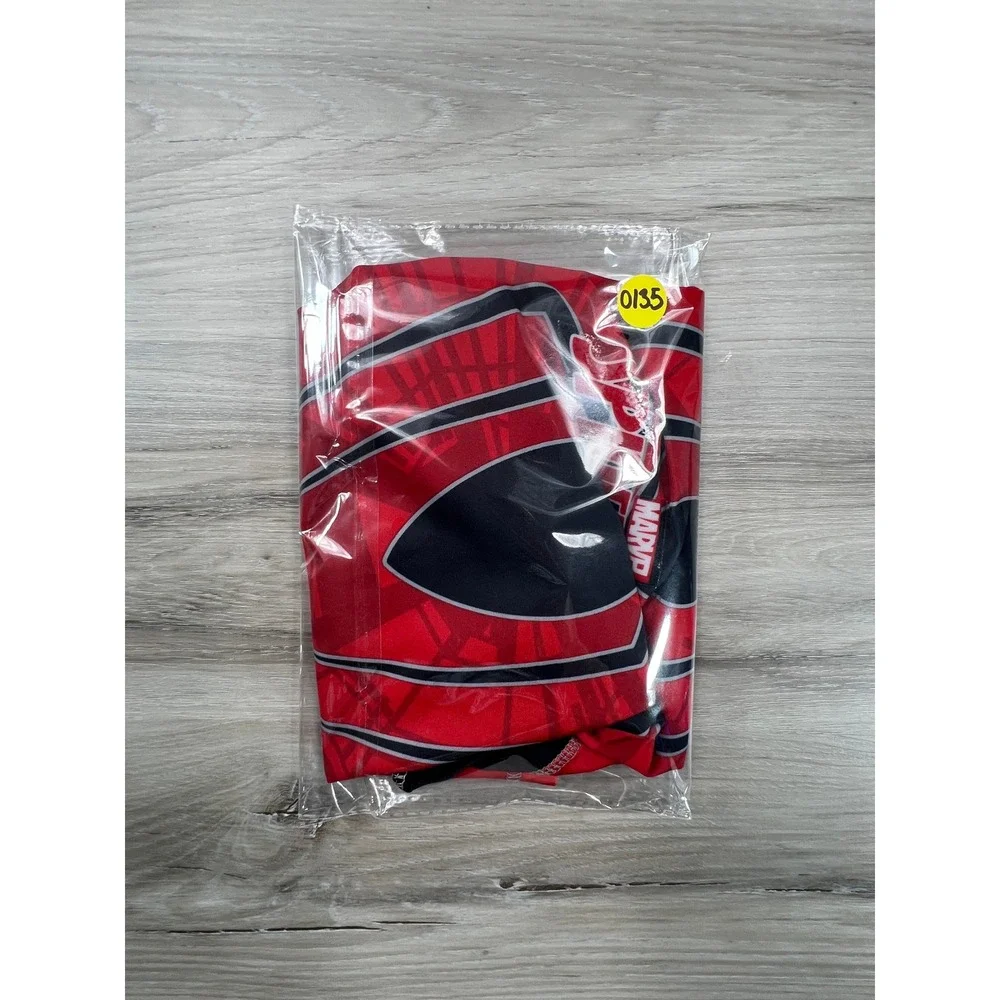 Kids Marvel Spider-Man Rash Guard Swim Shirt Red Black Size 5T Short Sleeve